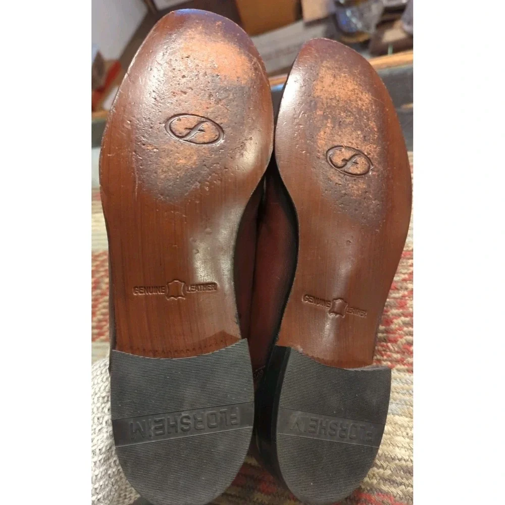 Vintage Florsheim Loafers 10 D‎ Casual Dress Shoes Brown Soft Leather